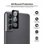 Wholesale Camera Lens HD Tempered Glass Protector Shield for Samsung Galaxy S22 5G (Black Bezel)